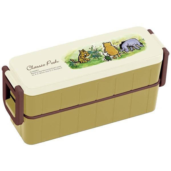 くまのプーさん お弁当箱 2段 超スリムタイト2段ランチボックス 箸付き 630ml Pooh クラシックプー カラー 住マイル 通販 Yahoo ショッピング