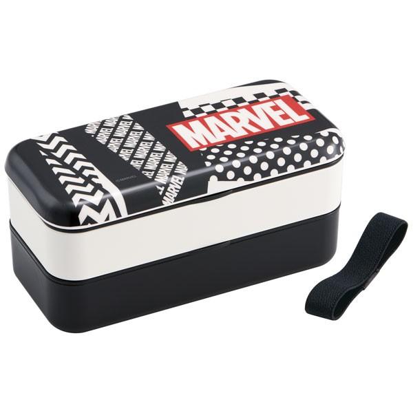 弁当箱 2段 シンプルランチボックス メラミン製蓋 600ml Marvel Logo Multi Pattern マーベル ロゴ マルチパターン 住マイル 通販 Yahoo ショッピング