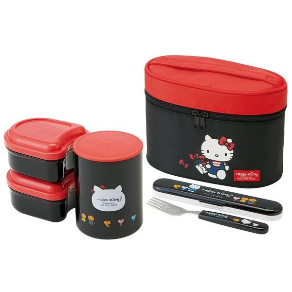 弁当箱 保温 セット フォークケース付 保温ジャー付ランチボックス 560ml Kt I M Kitty ハローキティ 住マイル 通販 Yahoo ショッピング