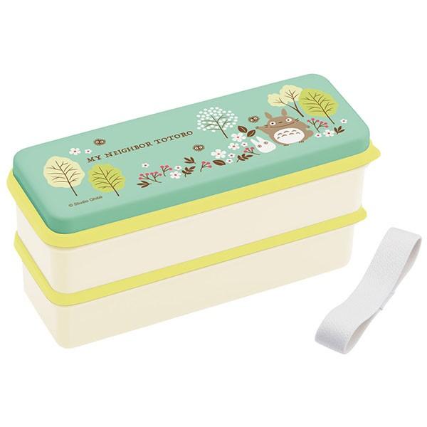 スタジオジブリ トトロ 弁当箱 2段 シリコン製 シールブタ 2段 ランチボックス 630ml ハシ 仕切付 トトロ フィールド となりのトトロ 住マイル 通販 Yahoo ショッピング