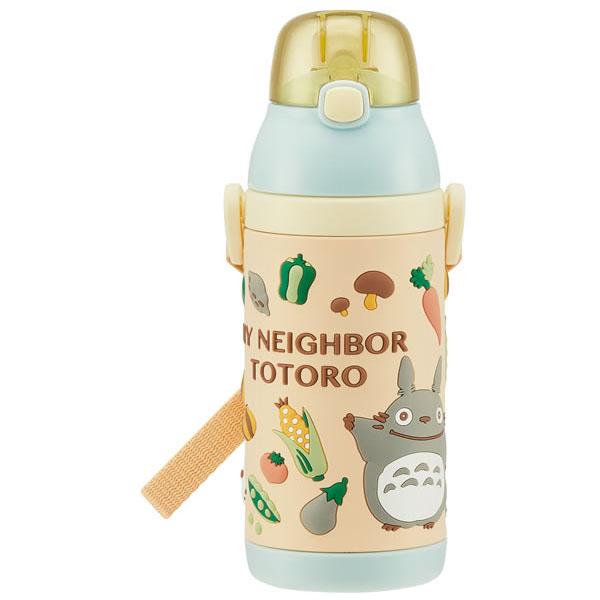 3d ワンプッシュ ストローボトル 380ml トトロ やさい色 スタジオ ジブリ となりのトトロ 子供用 水筒 保冷 ワンタッチ ストロー ステンレス ショルダーベルト 住マイル 通販 Yahoo ショッピング