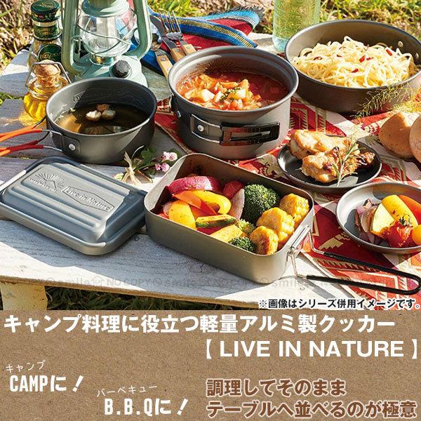フタ付アルミ鍋 13cm LIVE IN NATURE / 鍋 クッキング ポット フタ付アルミ鍋 13cm LIVE IN NATURE / 鍋 クッキング ポット