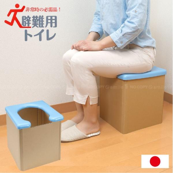 災害時などの非常時の備えとして、簡単に組み立てて使える避難用トイレです。軽くて持ち運びや収納に便利な折りたたみ式で、本体を広げて便座を乗せるだけの簡単設計。簡易トイレながら約120kgの体重まで支えることができ、男性でも使用しやすいU型便座...