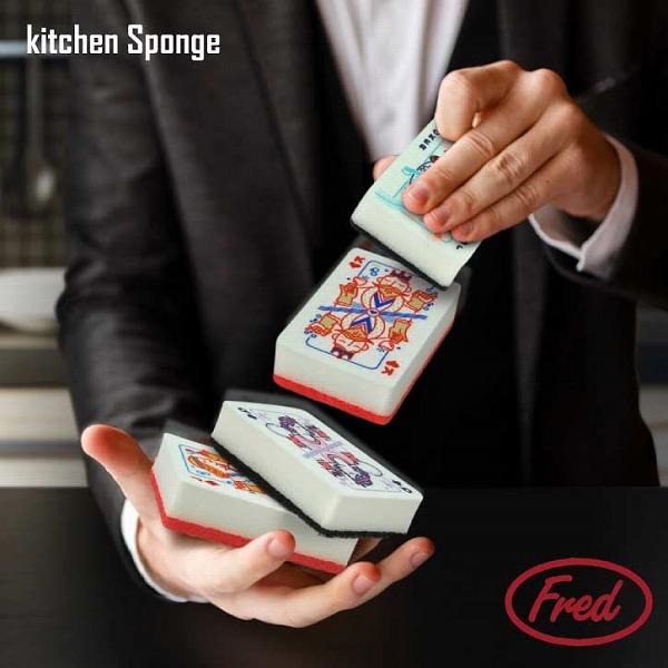 Fred トランプ スポンジ 4個入 「ゆうパケ送料無料」/ キッチン