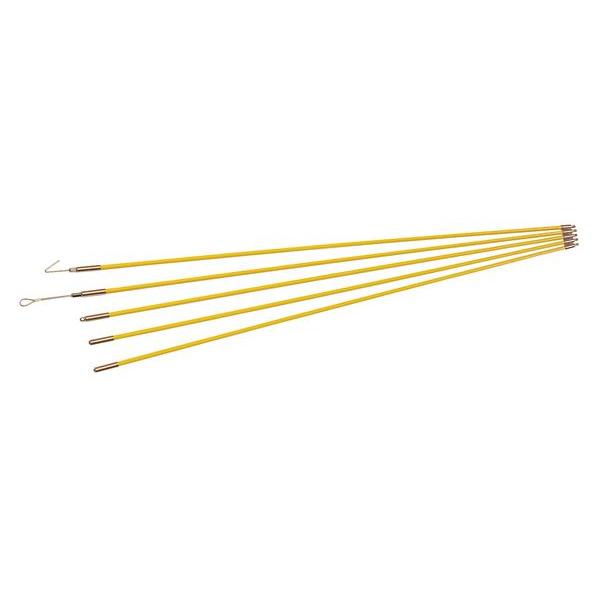 【引き取り限定】【中古品】デンサン DENSAN JF-7550 呼線 ジョイント釣り名人 ロード長さ:1.0m ロード径:φ7.5mm ロッド5本入 ※ケース割れのためテープによる補修跡有(画像5枚目参照) JEFCOM（ジェフコム） デンサン JF-7550 ジョイント釣り名人 1.0m φ7