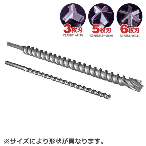 ミヤナガ DLSDS06021 ドリル デルタゴンビット SDSプラス ロングサイズ 有効長150mm 6mm (70130850)