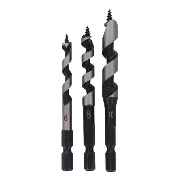 trad 三共コーポレーション TWD-301 ３本組木工用ドリル刃セット  6mm／8mm／10mm 各1本 TWD301 【819544】(15130059)