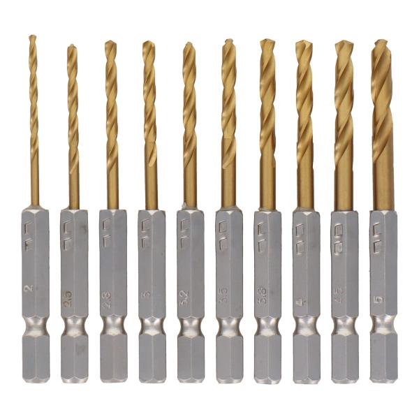 trad 三共コーポレーション TTDS-1550 １０本組チタンコートＨＳＳ鋼ドリル刃セット TTDS1550 【819541】(15130067)