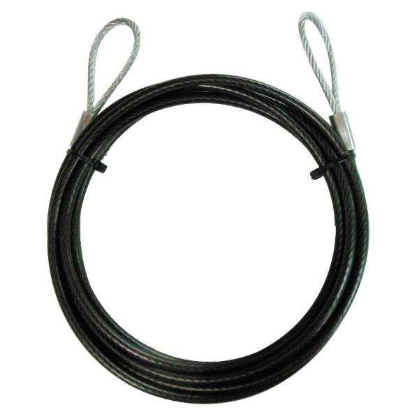 trad 三共コーポレーション THW-3253I PVC被覆メッキ付ワイヤーロープ（両端アイ加工）径3.2mm×3m THW3253I 【360632】(15130625)