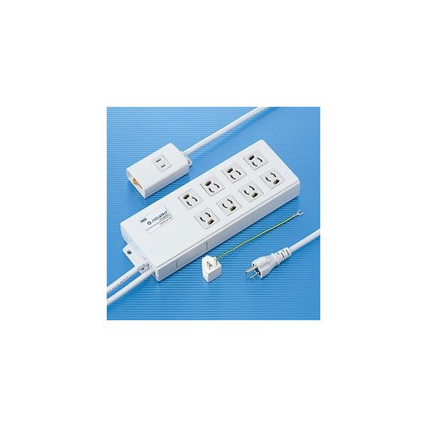 値下げ　ノイズフィルタタップ TAP-3804NFN 8個口 2m 電源タップ(3P・8個口・2m・ノイズフィルタ・手元集中スイッチ付