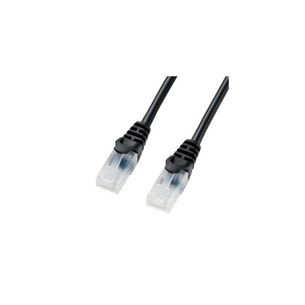 �T�����T�v���C �c���܂�h�~CAT5eLAN�P�[�u�� LA-Y5TS-01BK