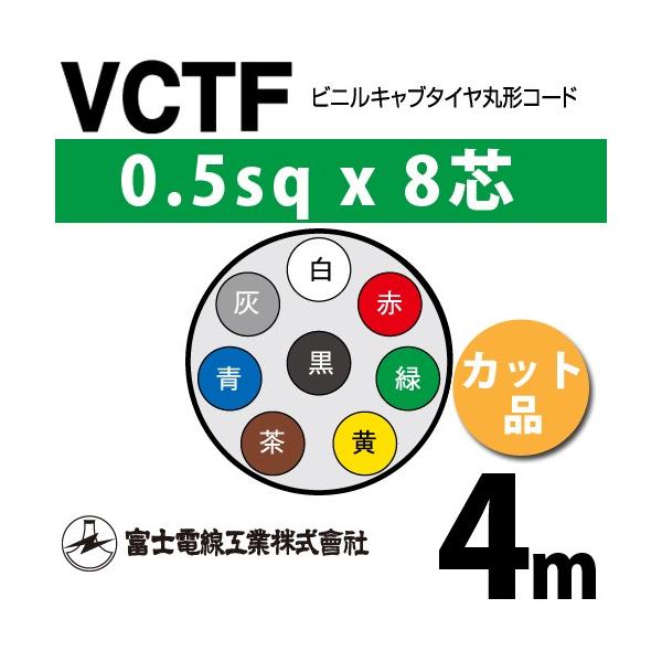 SALE／93%OFF】 よろずデポ Yahoo 店富士電線工業 VCT 0.75sqx20芯