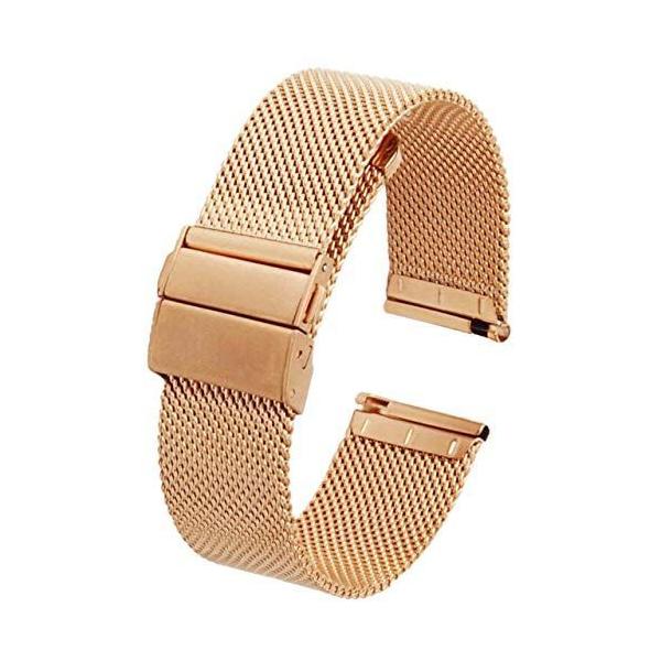 Reotti 時計ベルト ステンレス メッシュ ワンプッシュ式 4色 16mm 18mm mm 22mm 18mm ローズゴールド Buyee Buyee Jasa Perwakilan Pembelian Barang Online Di Jepang