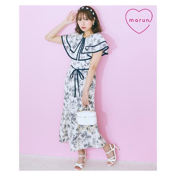 SMILELAND 大きいサイズ レディース ワンピース フラワー