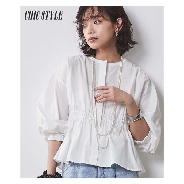 SMILELAND 大きいサイズ レディース トップス パフスリーブ