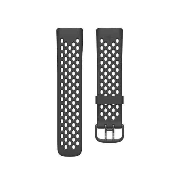 Fitbit フィットビット Charge 5 純正 交換用 スポーツベルト ブラック Sサイズ【日本正規品】 FB181SBBKS