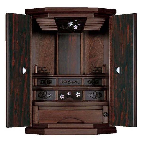 仏壇 ウォールナット材 壁掛け仏壇 ウォールナット材 日本製 約幅38cm （ 仏壇 現代仏壇