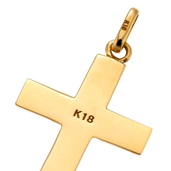 18金 ネックレス ペンダント メンズ レディース クロス 十字架 K18 18K 