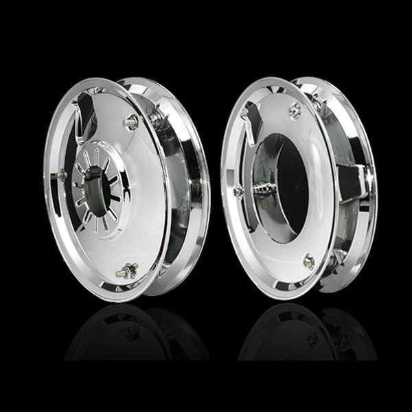日本最優バイク メッキ ホイールカバー 10インチ 前後4枚セット 【LG