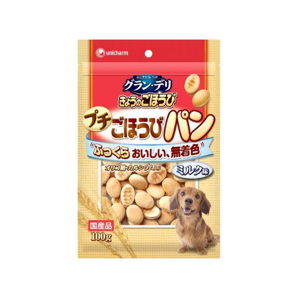 ユニ チャーム グラン デリ きょうのごほうびプチごほうびパンミルク味 100g 犬 おやつ パン おとどけスマイルワン 通販 Yahoo ショッピング