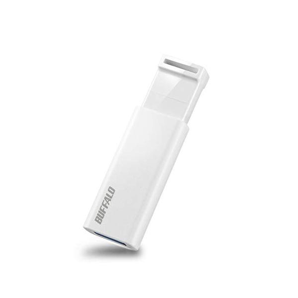 バッファロー USBメモリ 64GB ノックスライド式 USB3.2(Gen1)/3.1(Gen 1)/3.0/2.0 充実サポート RUF3-KS64GA-WH/N