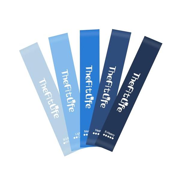 TheFitLife トレーニングチューブ 筋トレチューブ フィットネスチューブ (ブルー)