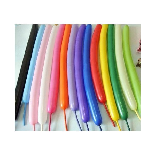 バルーンアート ペンシルバルーン 200本 バルーンポンプ 空気入れ付き ハロウィン 風船 マジックバルーン