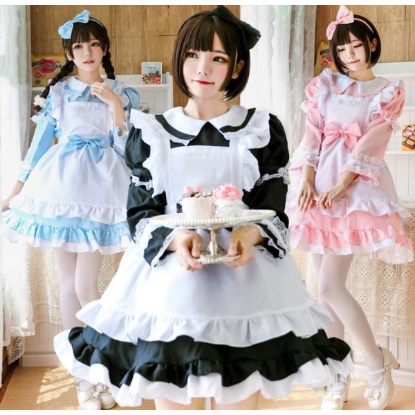 不思議の国のアリス コスプレ衣装 仮装 KISS製 水色 メイド服 ハロウィン 不思議の国のアリス コスプレ衣装 仮装 KISS製 水色 メイド服