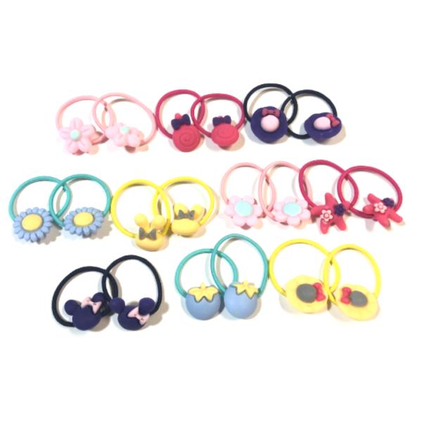 キッズ ジュニア ヘアゴム10組セット HAGM-521 ヘアアクセサリー 子供