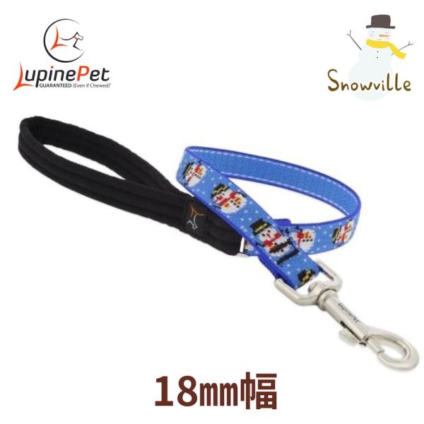 60ｃｍショートリード　スノービル柄Snowville 雪だるま 18ｍｍ幅　LUPINE　ルパイン　パッド付き アメリカ製 軽量 丈夫