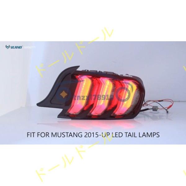 フォード マスタング 15-UP LEDテールランプ 5つのモード 流れる