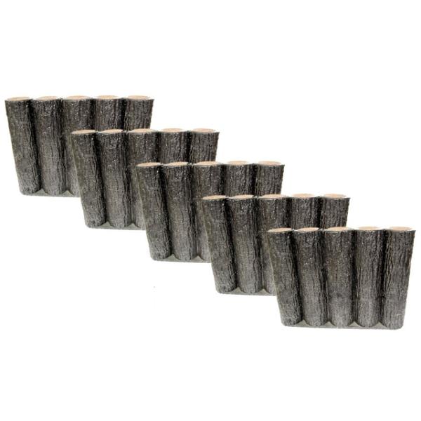 サンポリ 樹脂製擬木はなえ80Φ 一本杭 H300 (20本セット) 木 杭