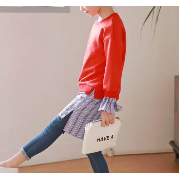 子供服 ワンピース 長袖 親子ペア お揃い トレーナー シャツ フリル 重ね着風 赤 韓国子供服 子供服 キッズ 女の子 Buyee Buyee Japanese Proxy Service Buy From Japan Bot Online