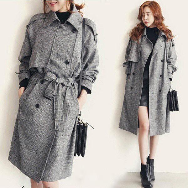 トレンチコート レディース 40代 秋 トレンチコート ロング丈 チェック柄 トレンチコート スプリングコート ポイント消化 Pre Ceres Store 通販 Yahoo ショッピング