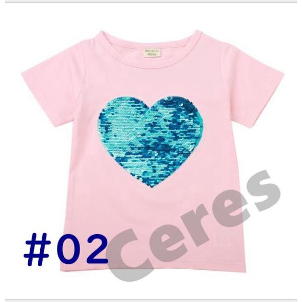 子供服 Tシャツ 半袖 スパンコール 色が変わる トップス 夏 女の子 ハート キッズ Buyee Buyee Japanese Proxy Service Buy From Japan Bot Online