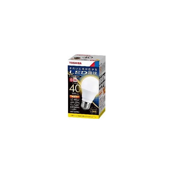 (60�Z�b�g�E��������)LED�d���E�d���` E26���� ��ʓd���` �S�����^�C�v ���M�d��40W�`���� �d���F ���Ń��C�e�b�N LDA5L-G/40W-2
