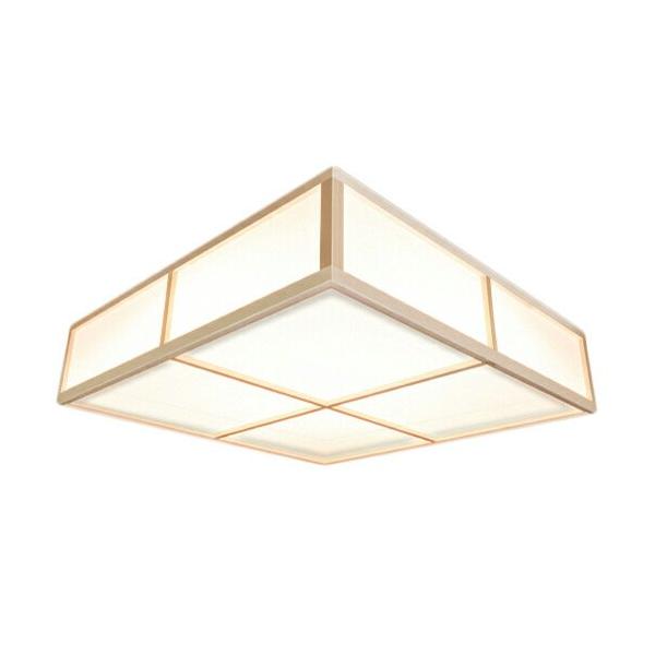 東芝ライテック 和風角形 LEDシーリングライト 8畳 調光・W調色 格子