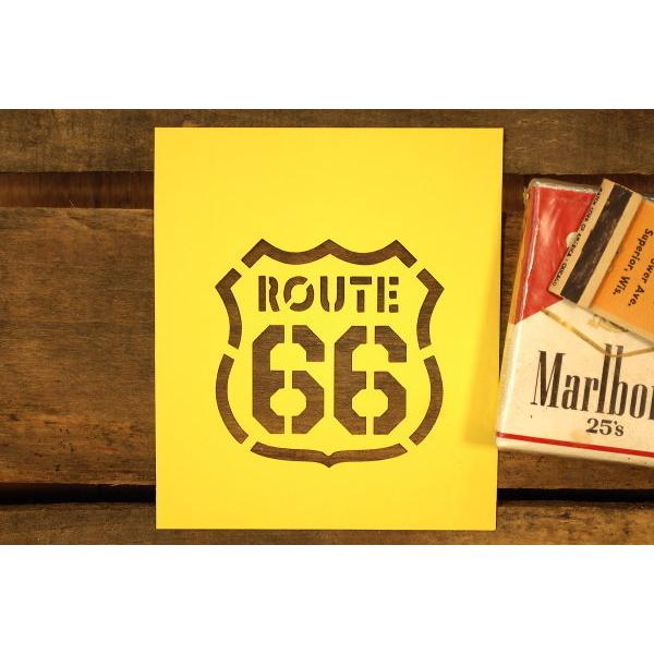 Route66 ステンシルプレート(no.1)