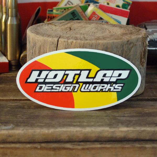 HOTLAP ロゴ 楕円形 ステッカー ◇ シール ホットラップ オートパーツ
