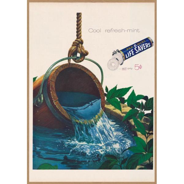 LIFESAVERS レトロミニポスター B5サイズ 複製広告 ◇ ライフセーバー