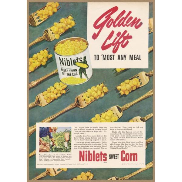 Niblets ホールコーン缶 レトロミニポスター B5サイズ 複製広告