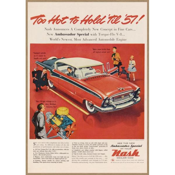 Nash レトロミニポスター B5サイズ 複製広告 ◇ アンバサダー