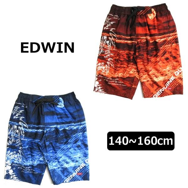 男の子 EDWIN サーフパンツ 140cm 150cm 160cm 33レッド 71ネイビー 768351 エドウィン :z02081-mds0041:すまいるまこ 通販 EDWIN 水着 160