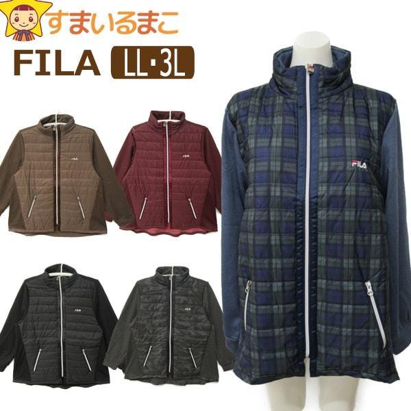 FILA レディース UV発熱綿エアライトジャケット LL 3L 13号 15号 FILA レディース UV発熱綿エアライトジャケット LL 3L 13号 15号