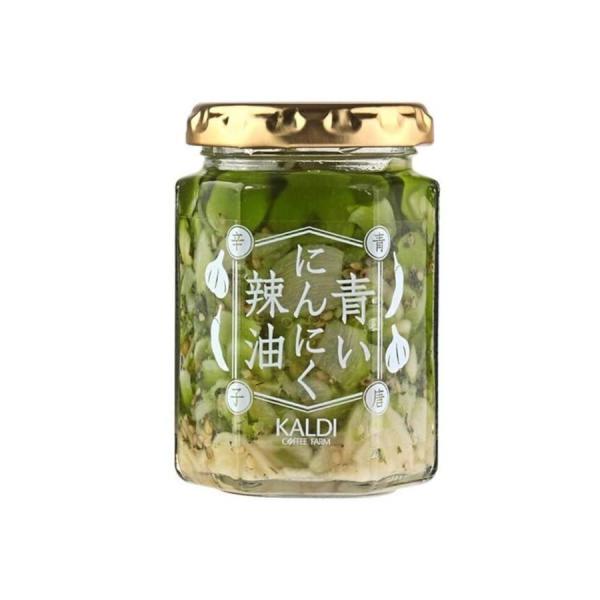 カルディ KALDI 青いにんにく辣油 青唐辛子 120g ラー油 ニンニク 1