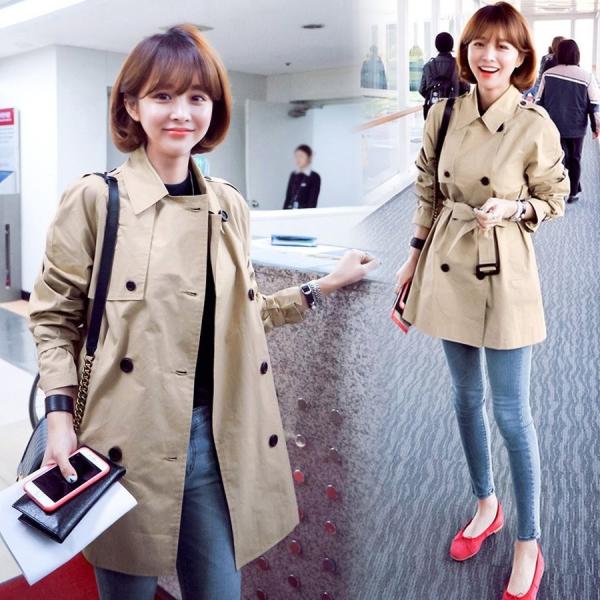 トレンチコート レディース 秋 冬 トレンチコート 40代 ショット トレンチコート スプリングコート ミドル丈 ベルト付き Buyee Buyee Japanese Proxy Service Buy From Japan Bot Online