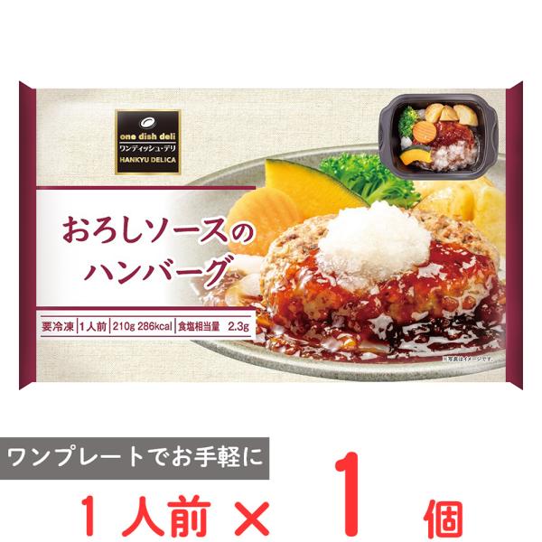 12個／ 阪急デリカ おろしソースのハンバーグ 210g×12個 ／要冷凍／クール便／HF