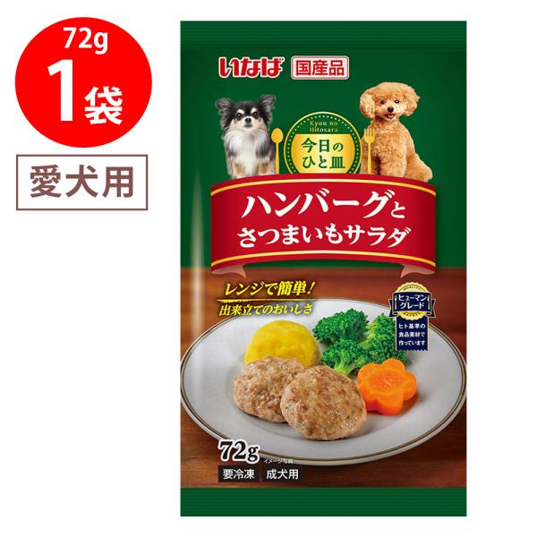 ペットフード 今日の一皿 ハンバーグとさつまいもサラダ