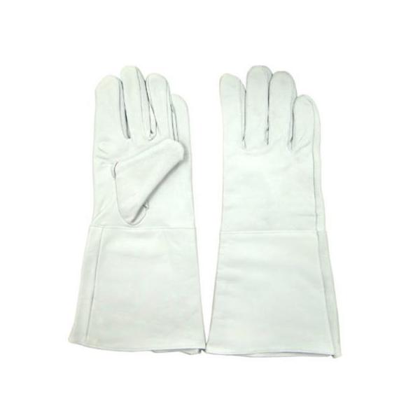 羊革袖長手袋 シープクレスト袖長手袋(10双) シープクレストロング32cm 白色 富士手袋工業 天牛 フジテ :FT3082:スマイルワーク 富士手袋 天牛レスキュープロ 10双 LLのみ