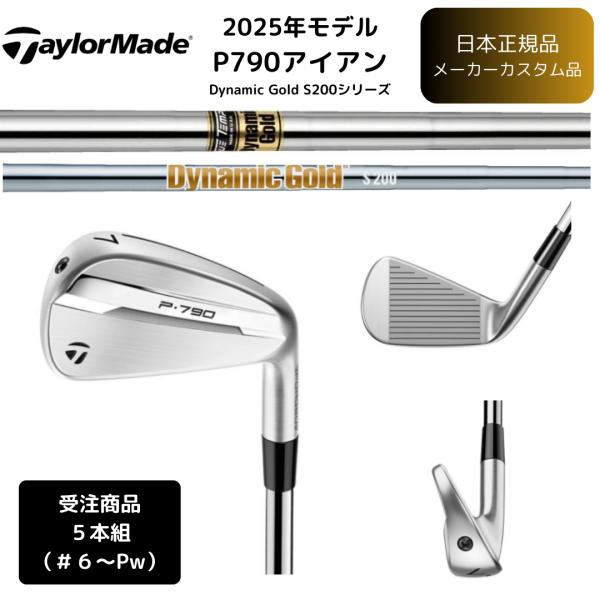 テーラメイドp790アイアン6番ダイナミックゴールド85.2025 TaylorMade 【受注商品】2025最新 テーラーメイド P790 アイアン